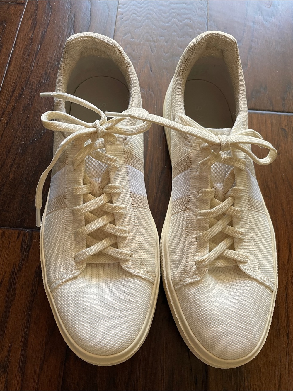 Rothy's Cream Women's Lace-Up Sneakers